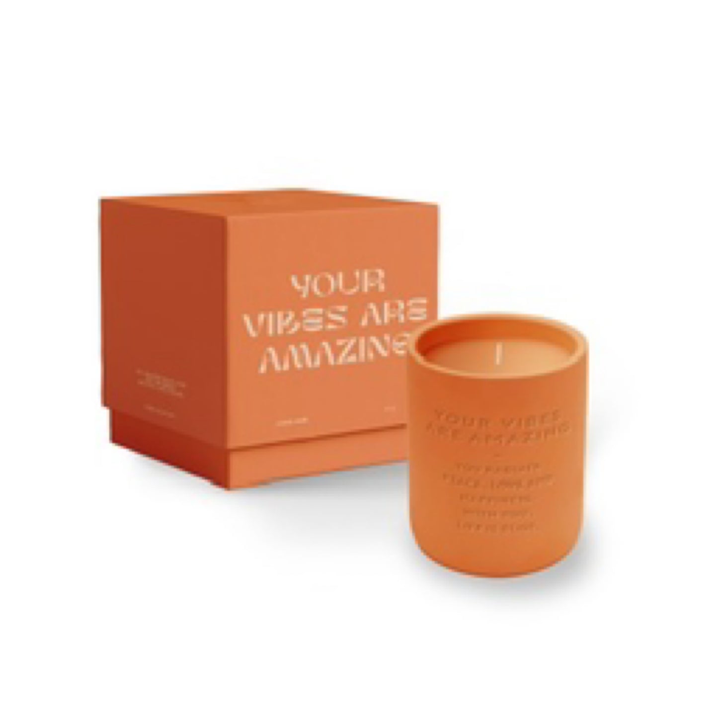 The Gift Label CEMENTED CANDLE 360GR - STUDIO - your vibes are amazing