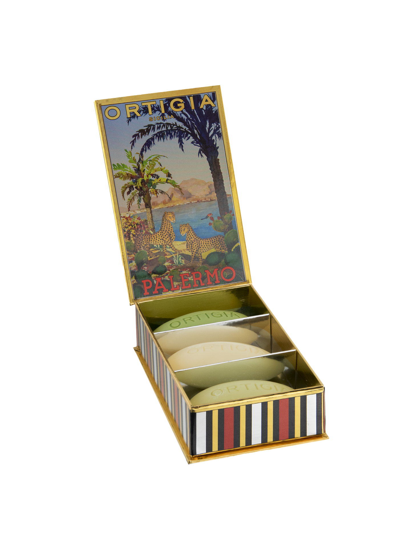 Ortigia Sicilia Palermo Set of 3 Scented Olive Oil Soap 3x 40g