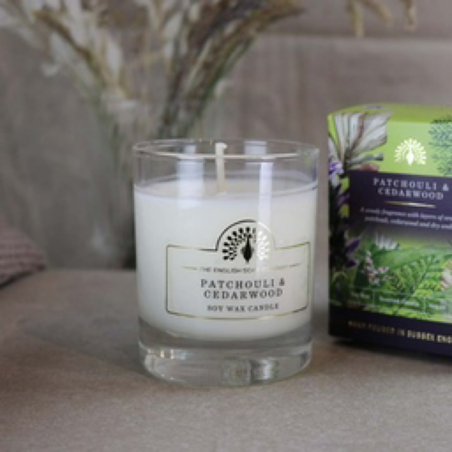 The English Soap Company Signature Patchouli and Cedarwood Scented Candle