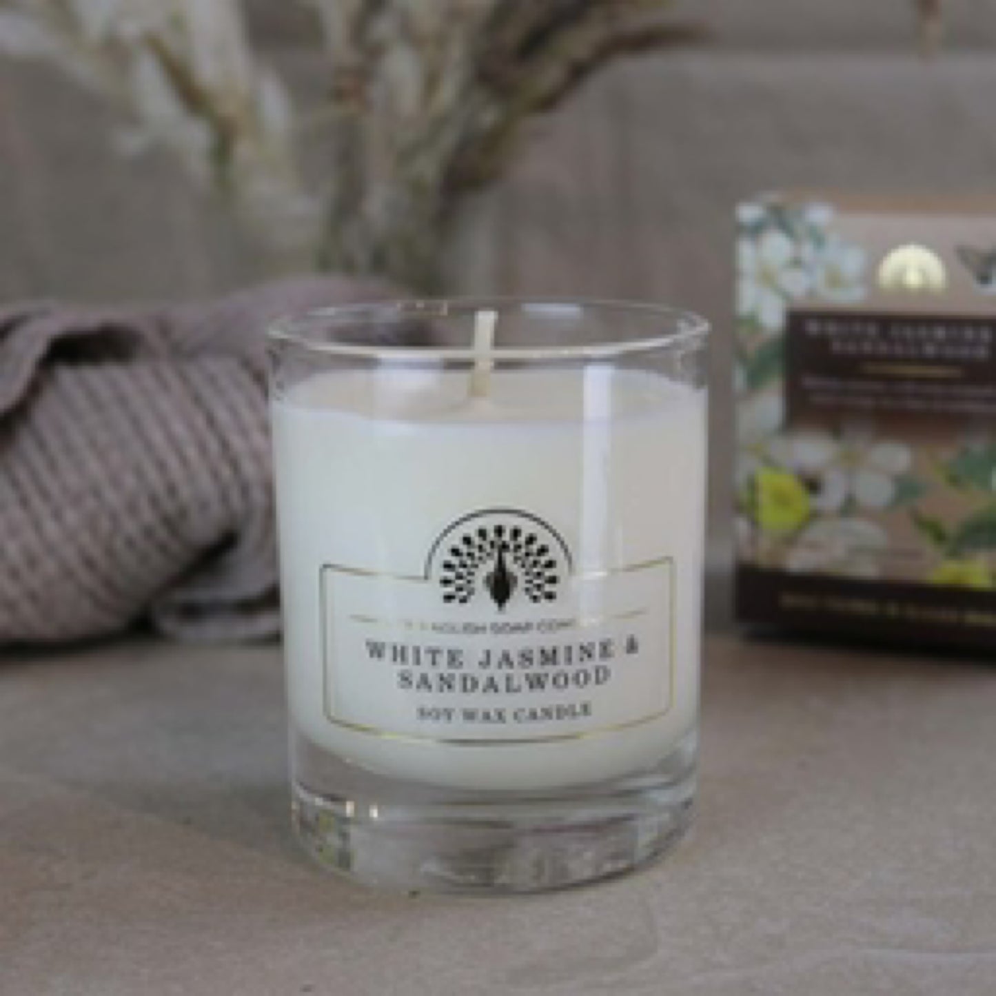 The English Soap Company, White Jasmine and Sandalwood Soy Wax Candle