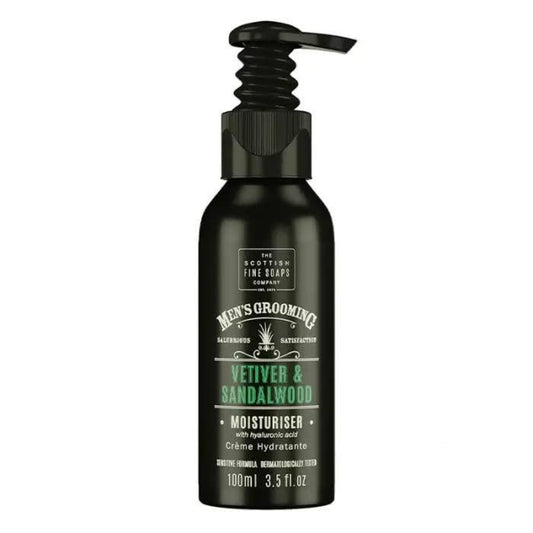 Scottish Fine Soaps Vetiver &amp; Sandalwood Moisturiser 100ml Pump bottle