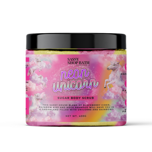 Sassy Scents Neon Unicorn Sugar Body Scrub 400g