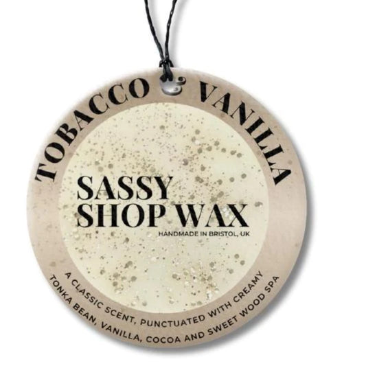 Sassy Scents Tobacco & Vanilla hanging car freshener