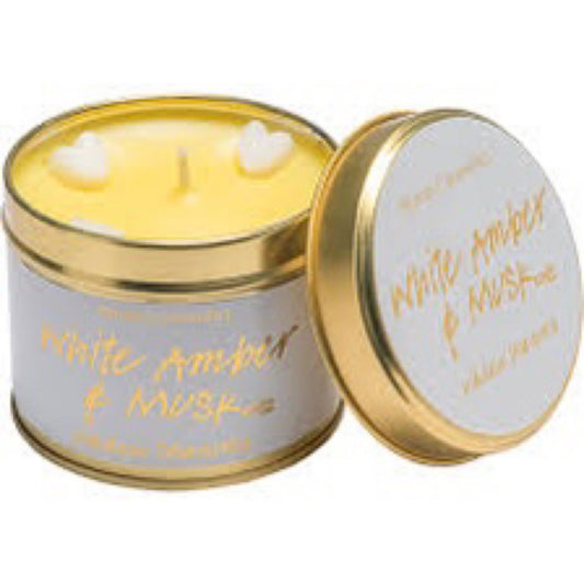 Bomb Cosmetics White Amber &amp; Musk Tin Candle