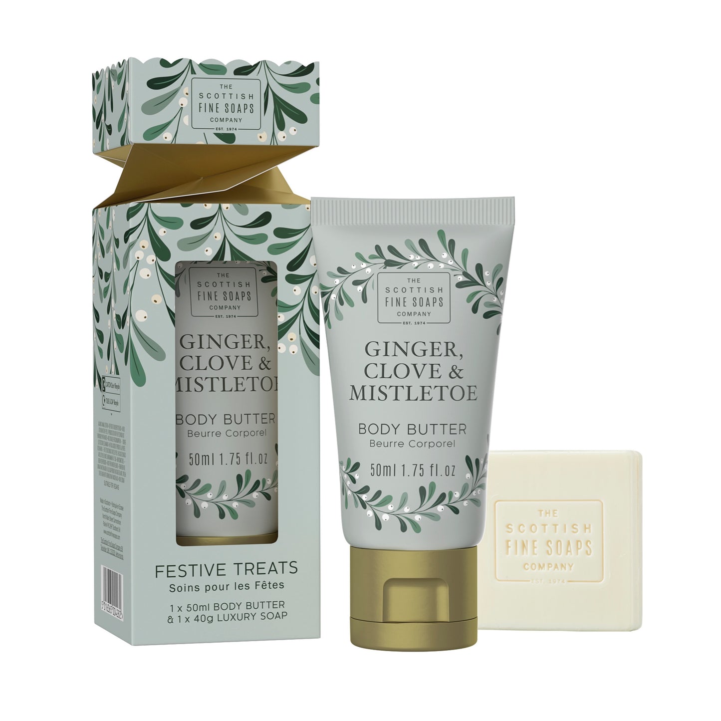 The Scottish Fine Soaps Company Ginger, Clove & Mistletoe Festive Treats