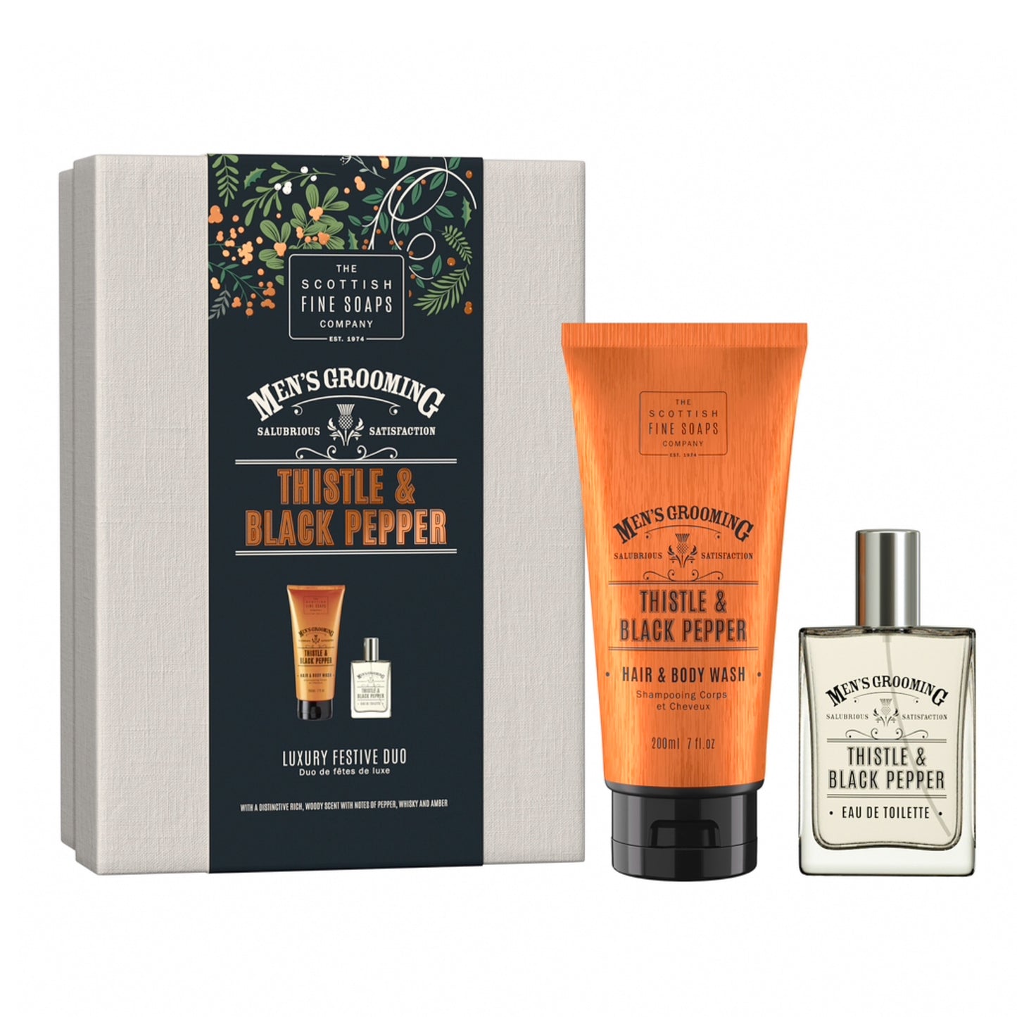 The Scottish Fine Soaps Company Thistle & Black Pepper Luxury Gift Set