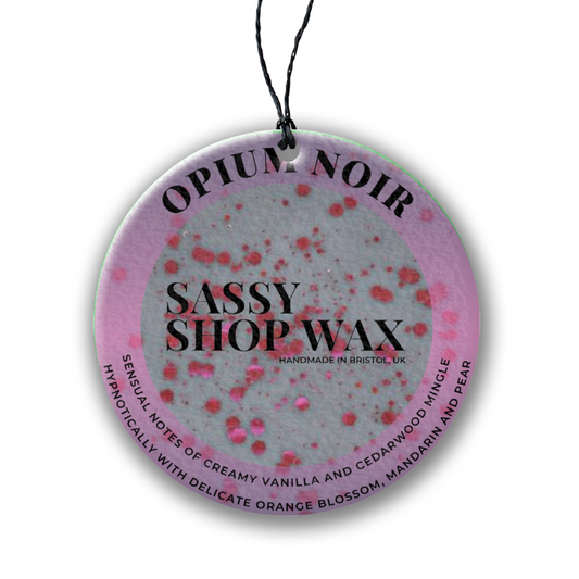 Sassy Scents Opium Noir Hanging Car Freshener