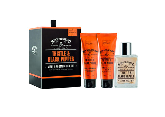 Scottish Fine Soaps Thistle &amp; Black Pepper Well Groomed Gift Set