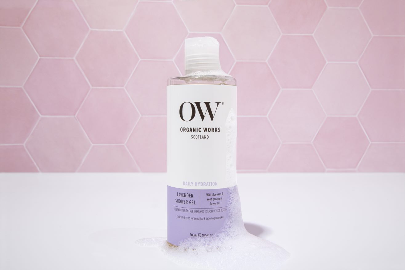 Organic Works Lavender shower gel with vitamin A 300 ml