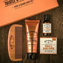 Scottish Fine Soaps Thistle & Black Pepper Face & Beard Care Kit