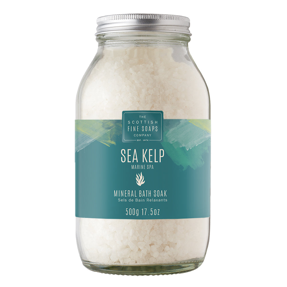 Scottish Fine Soaps Sea Kelp - Marine Spa Mineral Bath Soak Jar 500g