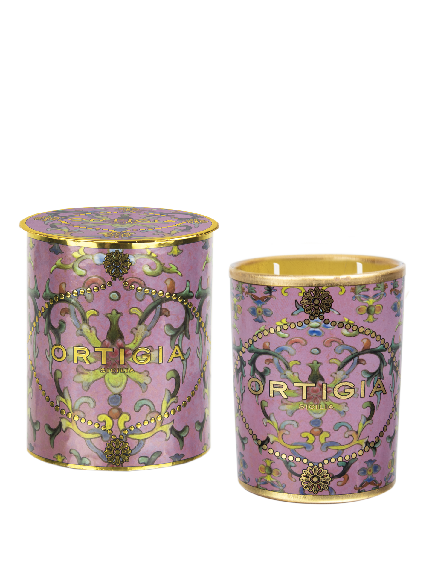 Ortigia Sicilia Aragona Decorated Candle Medium