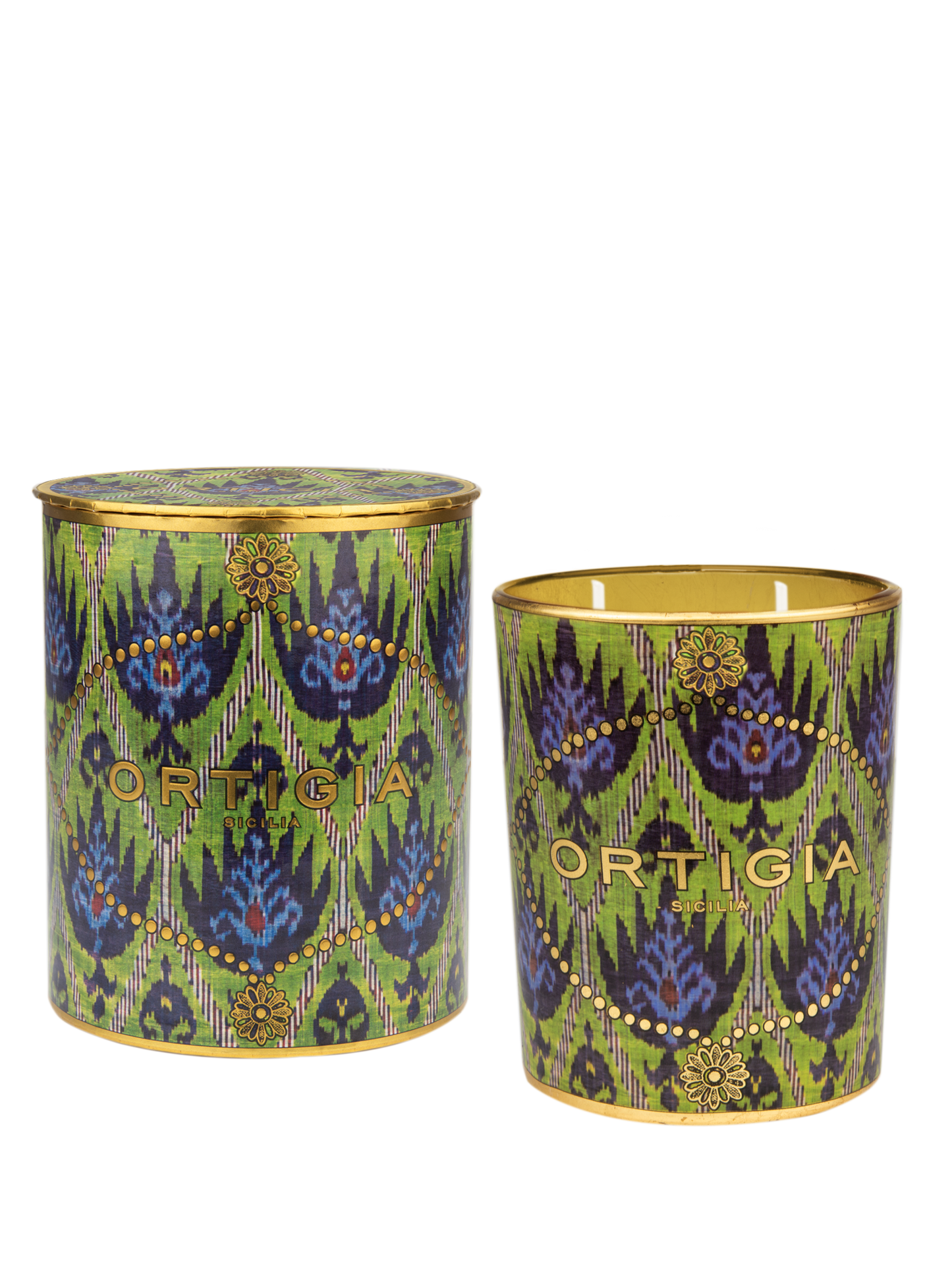 Ortigia Sicilia Bergamotto Decorated Candle Medium