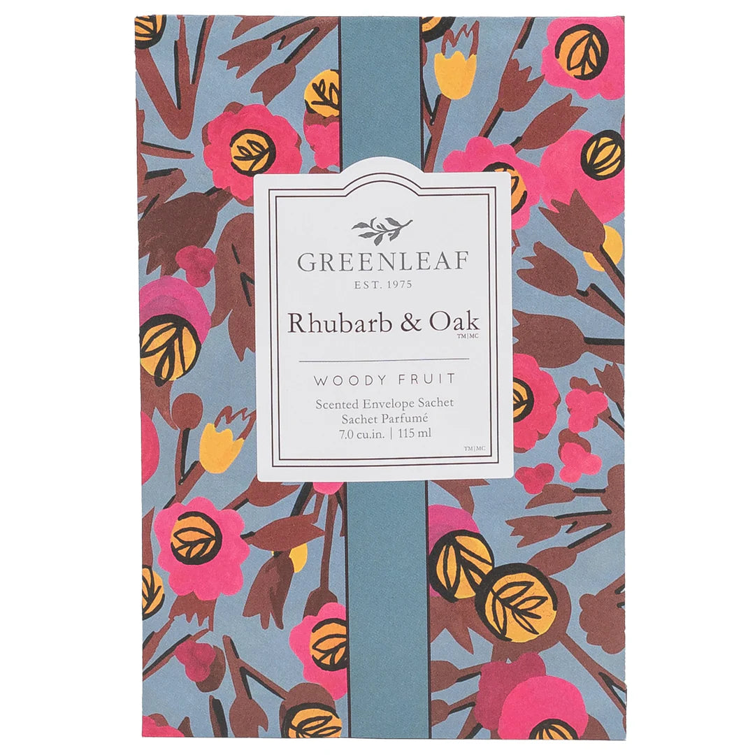 Greenleaf Rhubarb & Oak Large Scented Sachet