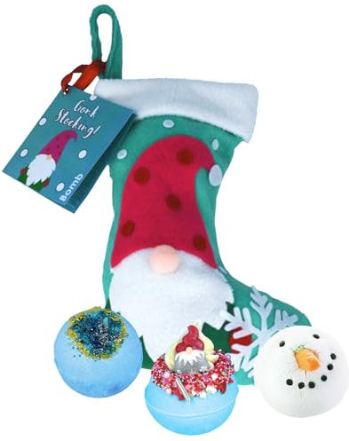 Bomb Cosmetics Gonk Stocking x 3 Bath Bombs