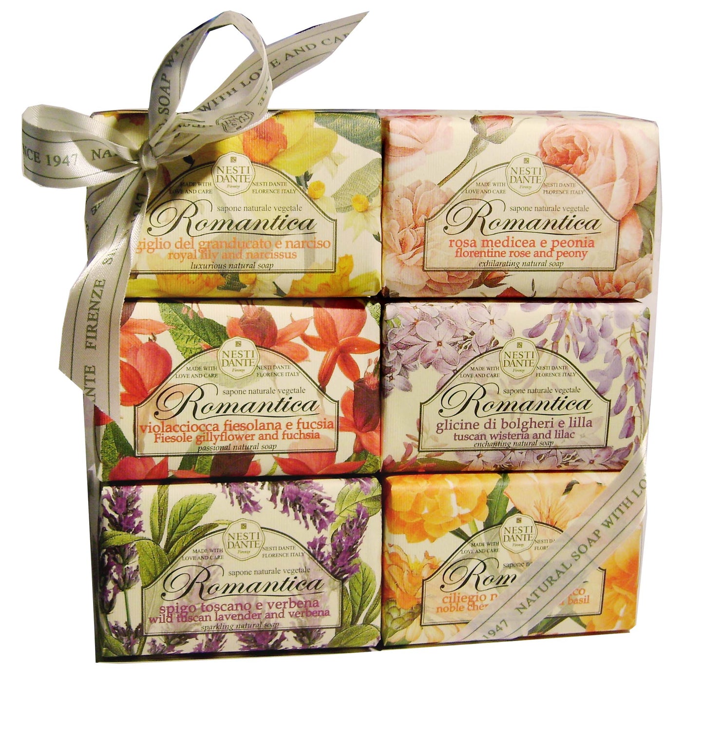 Nesti Dante Romantica Soap 6 x 150g Gift Set