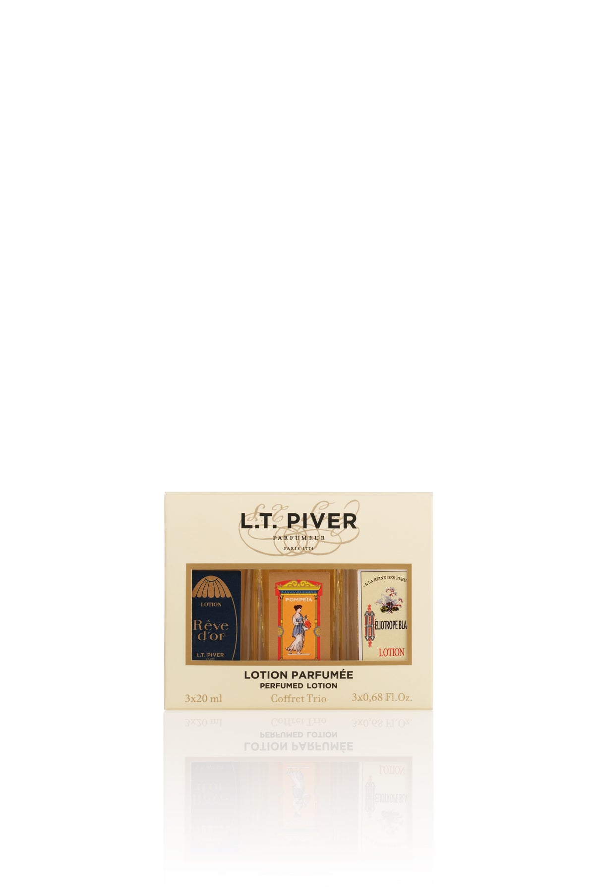 L.T. PIVER Coffret Trio Voyage Eau de Cologne Gift Set – 3 x 20ml
