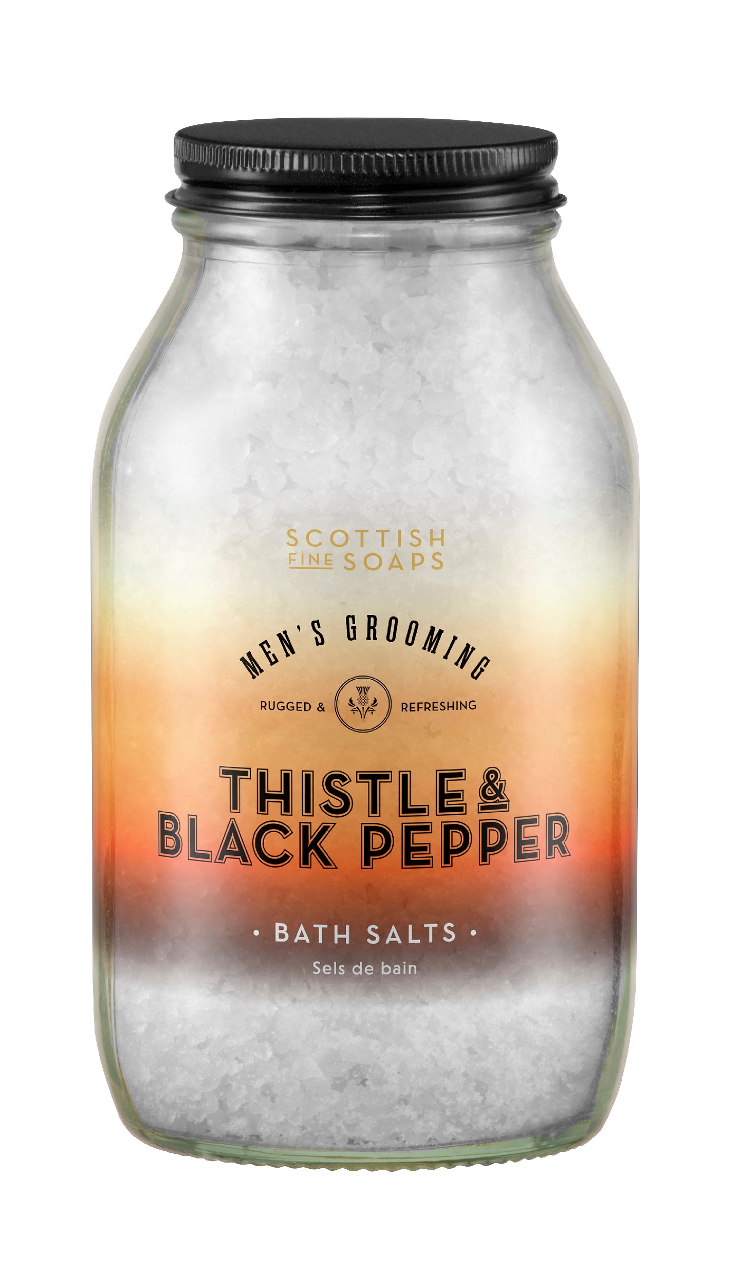 Scottish Fine Soaps Thistle & Black Pepper Bath Salts 500g