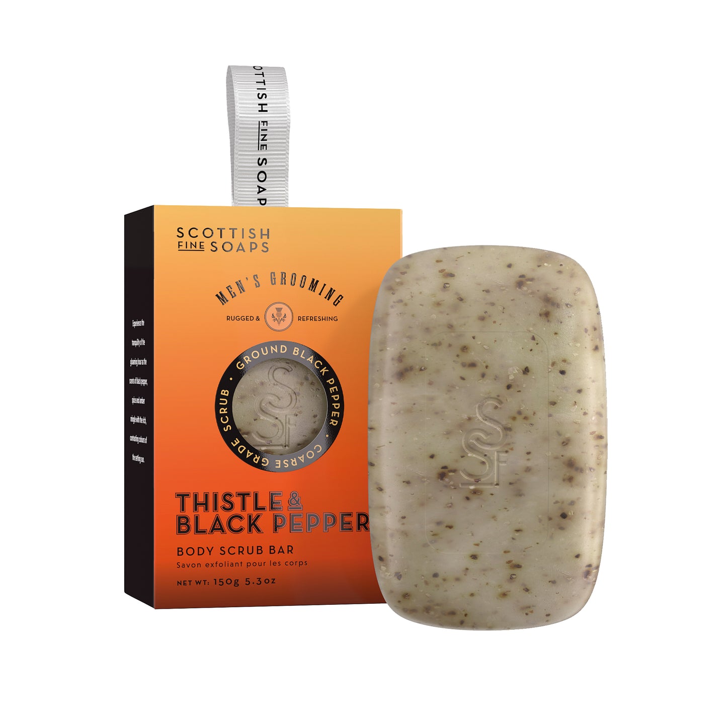 Scottish Fine Soaps Thistle & Black Pepper Exfoliating Soap 150g
