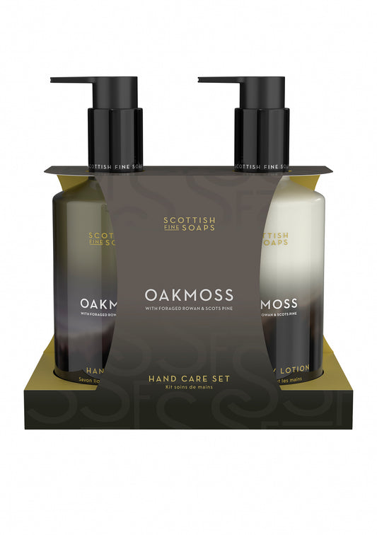 Scottish Fine Soaps Oakmoss Hand Care Set 2 x 300ml