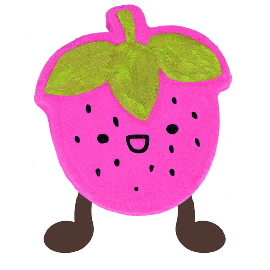 Bomb Cosmetics Sammy the Strawberry Fizzy Rascal Bath Bomb