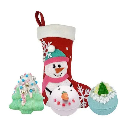 Bomb Cosmetics Snowlady Stocking x 3 Bath Bombs