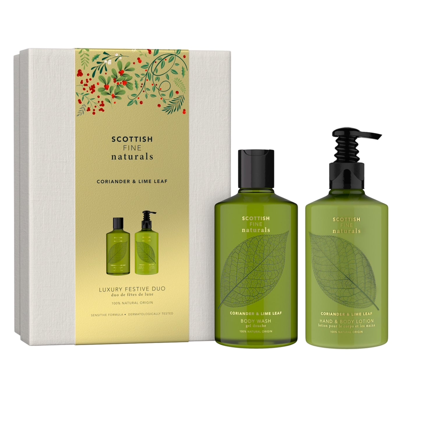 The Scottish Fine Soaps Company Coriander & Lime Leaf Luxury Festive Duo