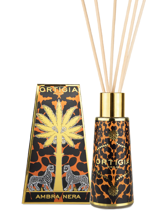 Ortigia Sicilia Ambra Nera Decorated Diffuser 200ml