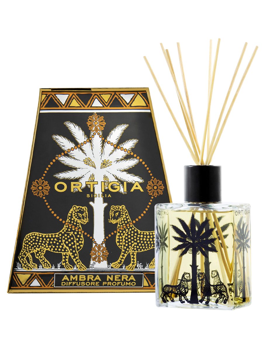 Ortigia Sicilia Ambra Nera Perfume Reed Diffuser 200ml