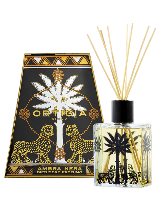 Ortigia Sicilia Ambra Nera Perfume Reed Diffuser 200ml
