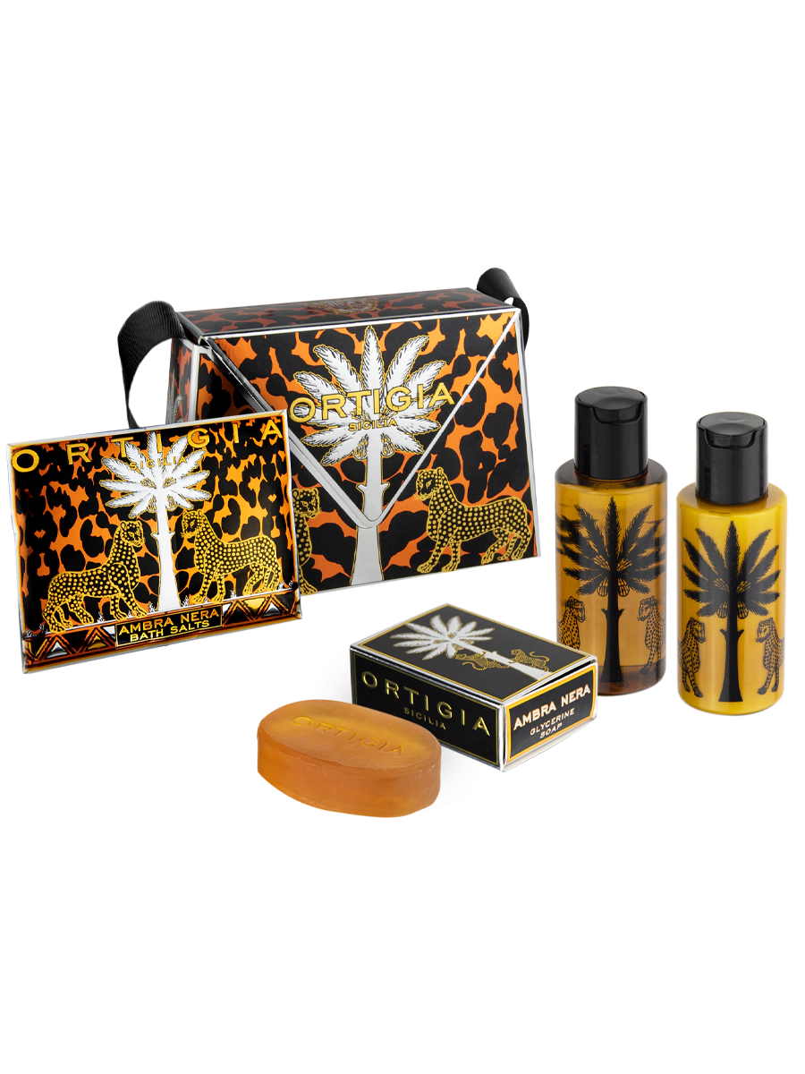 Ortigia Sicilia Ambra Nera Handbag Gift Set