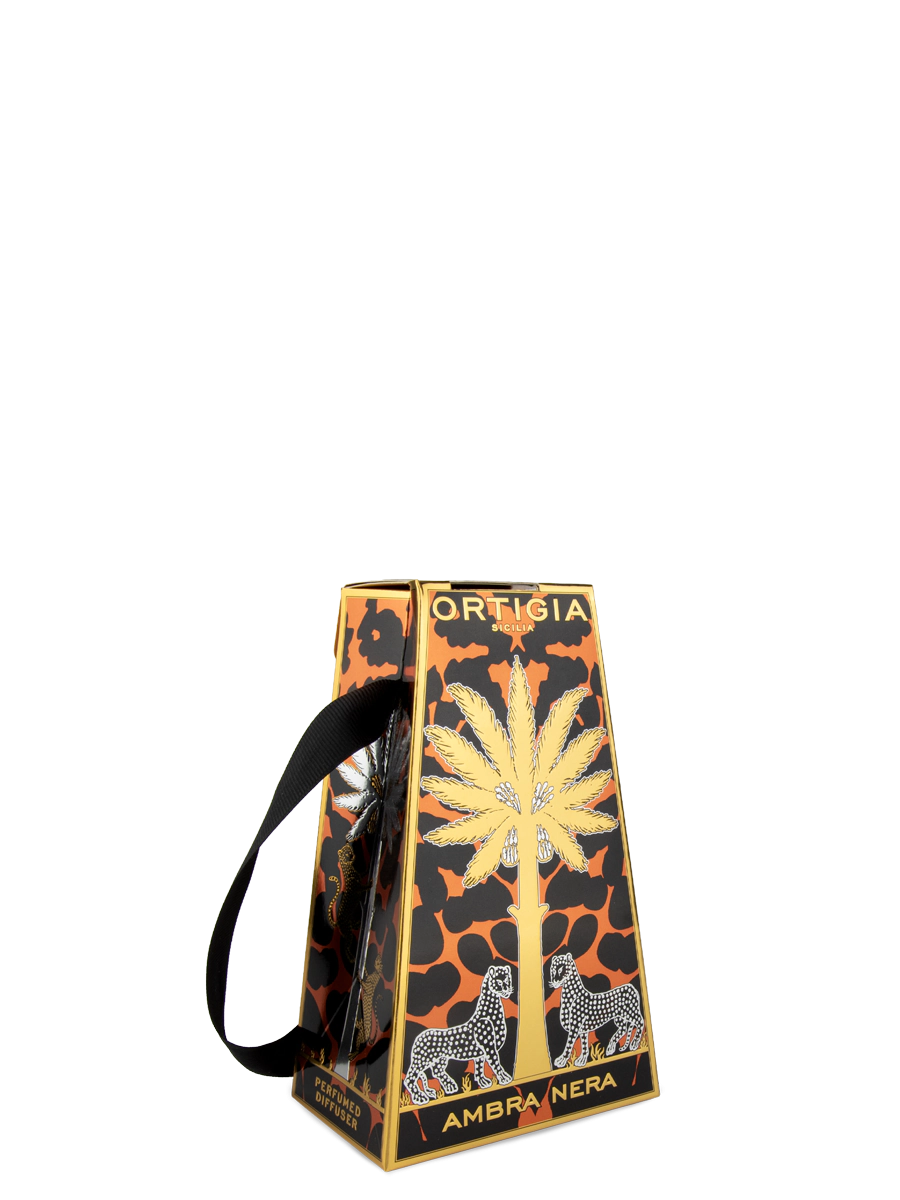 Ortigia Sicilia Ambra Nera Decorated Diffuser 200ml