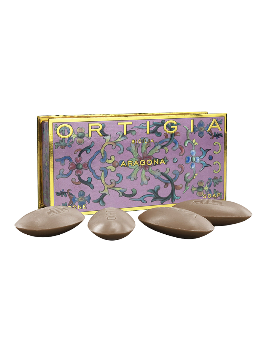 Ortigia Sicilia Aragona Olive Oil Soap Small Box 40g x 4