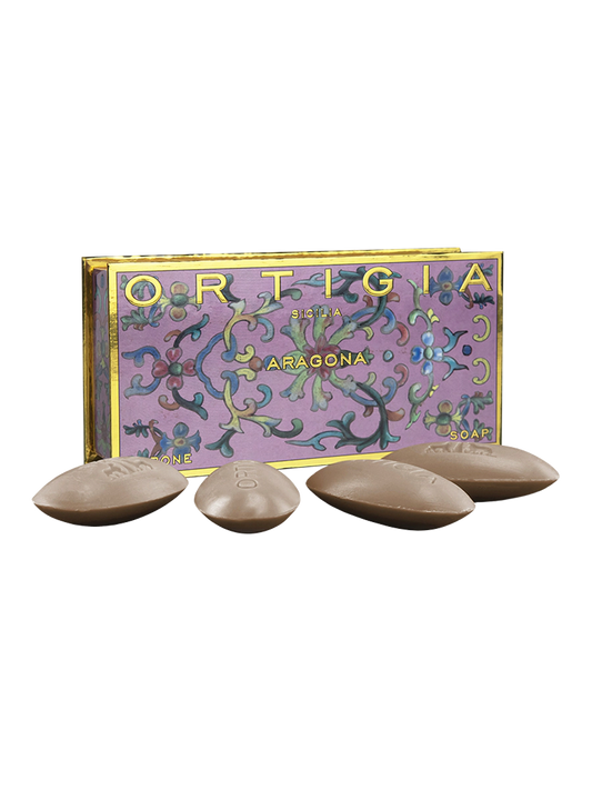 Ortigia Sicilia Aragona Olive Oil Soap Small Box 40g x 4