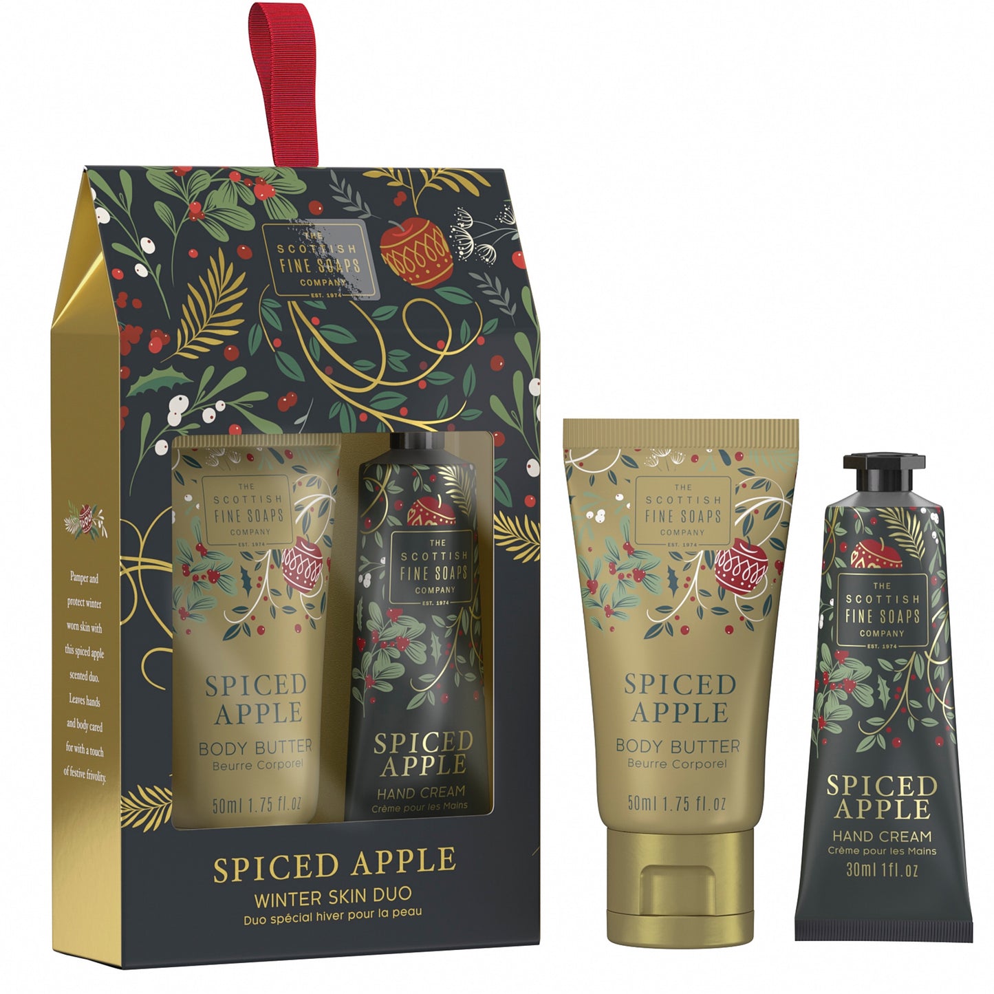 The Scottish Fine Soaps Company Spiced Apple Winter Skin Duo