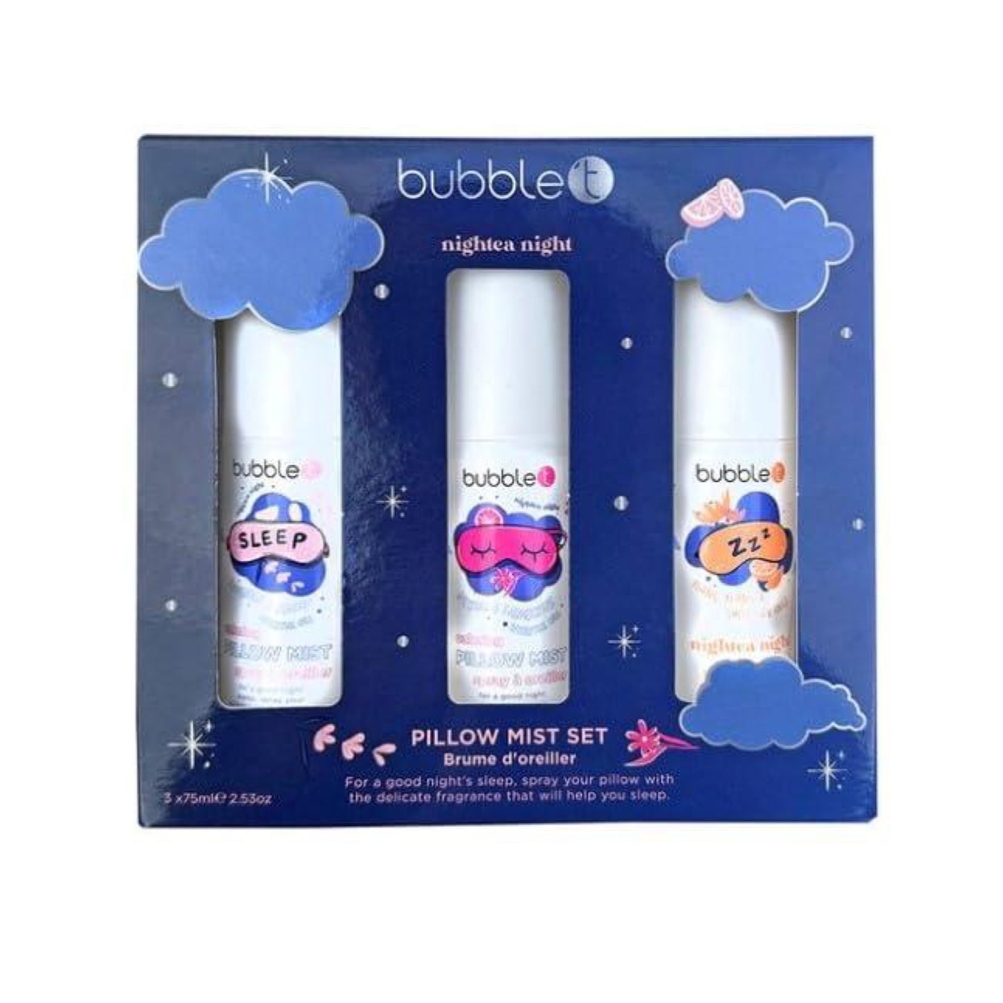 BUBBLE T COSMETICS PILLOW MIST SET 3x 75ml