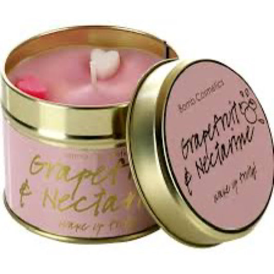 Bomb Cosmetics Grapefruit & Nectarine Scented Tin Candle