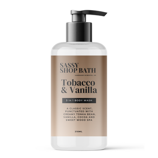 Sassy Scents Tobacco & Vanilla 3 in 1 Body Wash 210ml