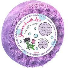 Bomb Cosmetics Showered with Love Body Buffer Soap Sponge