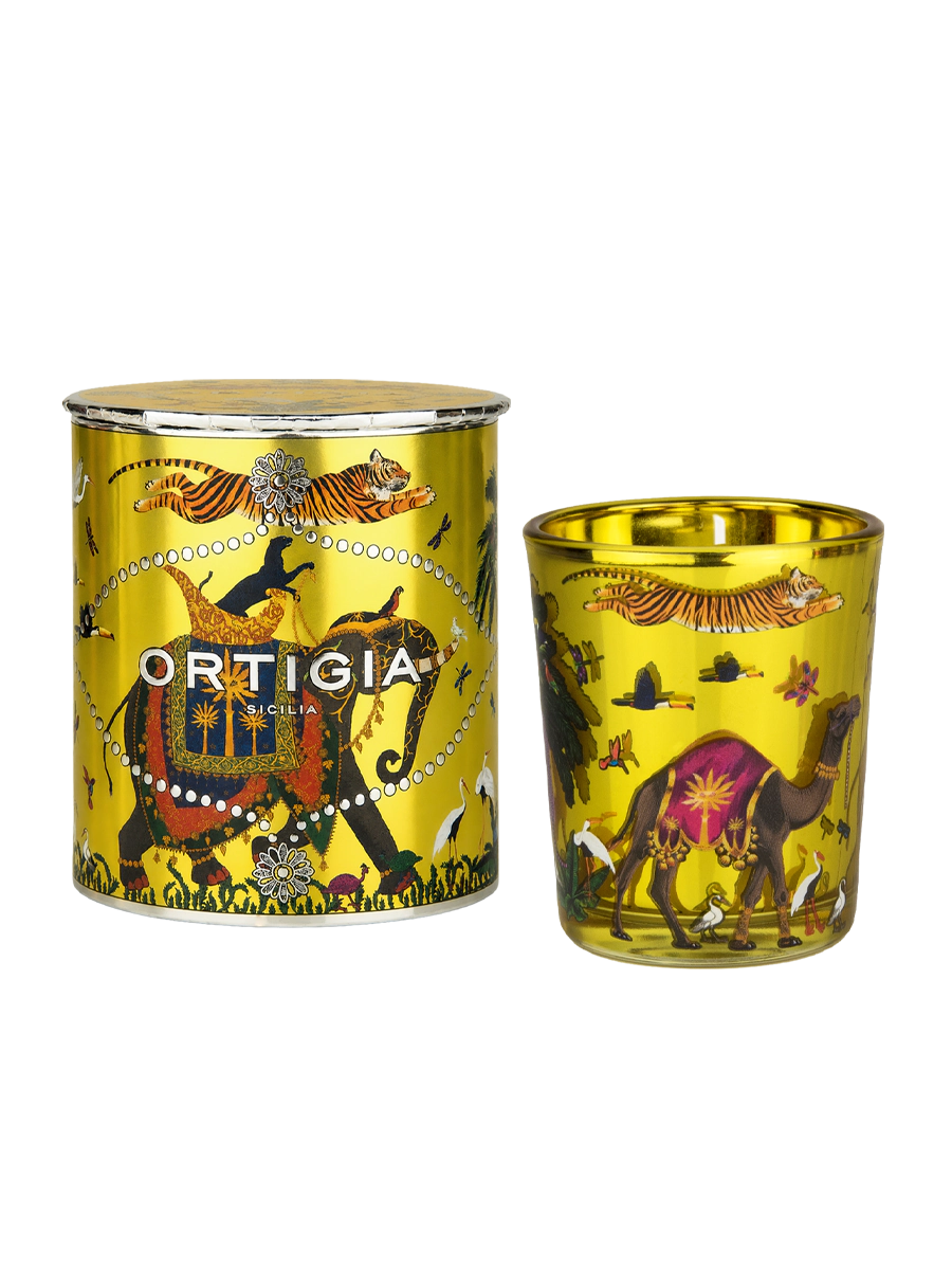 Ortigia Sicilia Zagara Tiger Candelina Candle 80g