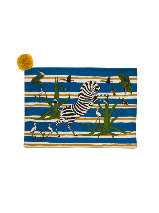 Ortigia Sicilia Pochette Jungle Blue