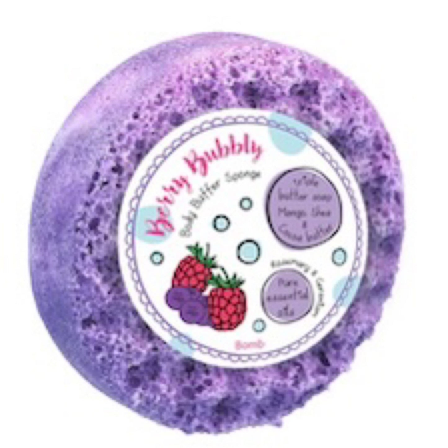 Berry Bubbly Body Buffer Soap Sponge