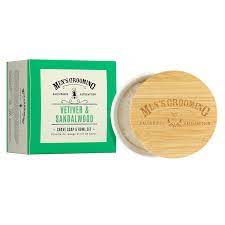 The Scottish Fine Soaps Company Vetiver & Sandalwood Shave Soap & Bowl Set