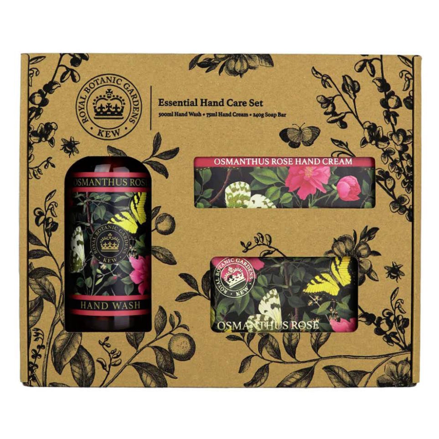 The English Soap Company Royal Botanic Gardens KEW essential hand care set Osmanthus rose