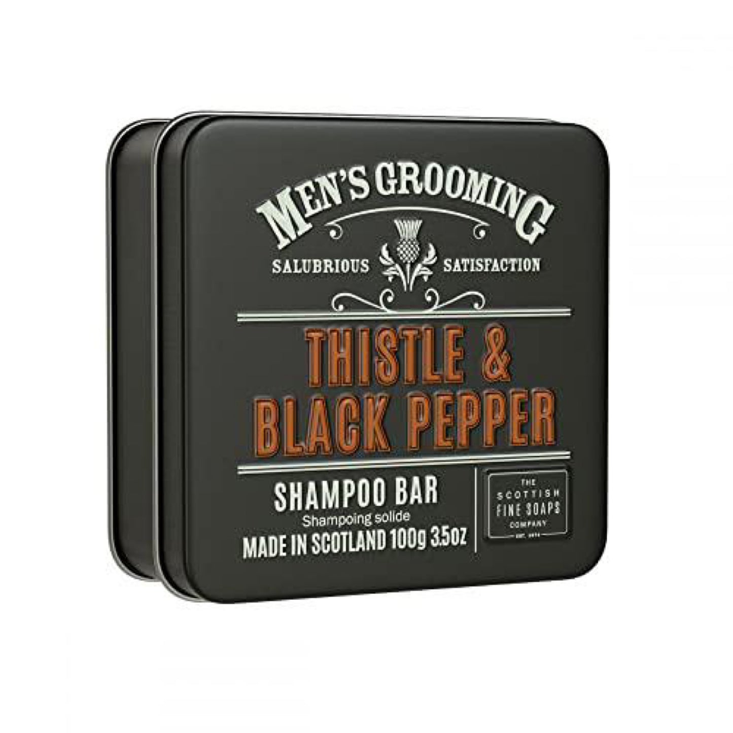 Scottish Fine Soaps Thistle &amp; Black Pepper Shampoo Bar 100g