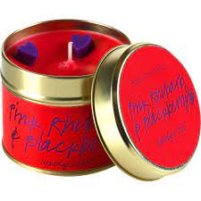 Bomb Cosmetics Pink Rhubarb & Blackberry Tinned Candle