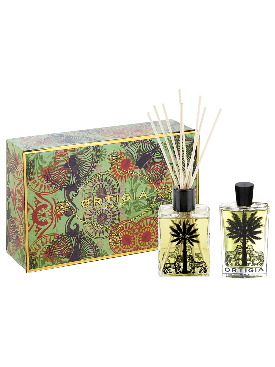 Ortigia Sicilia Fico d’India Casa Box – Diffuser 200ml & Room Essence 100ml Gift Set
