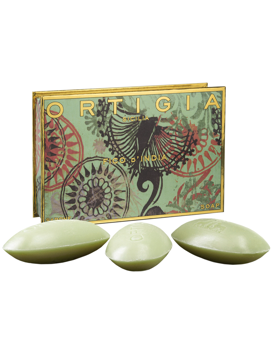 Ortigia Sicilia Fico d’India Olive Oil Soap Large Box (3 x 100g)