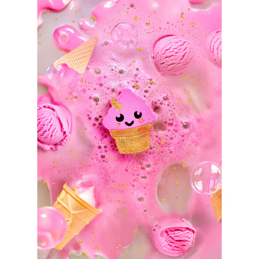 Bomb Cosmetics Isla the Ice Cream Fizzy Rascal Bath Bomb