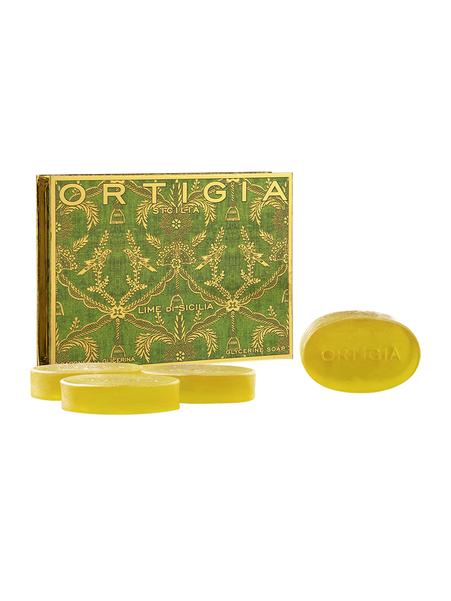 Ortigia Sicilia Lime di Sicilia Glycerine Soap Small Box 40g x 4